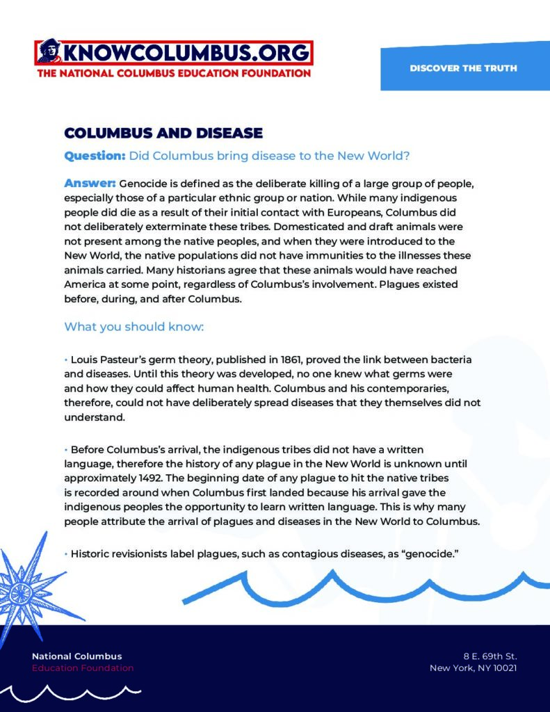 Columbus & Disease