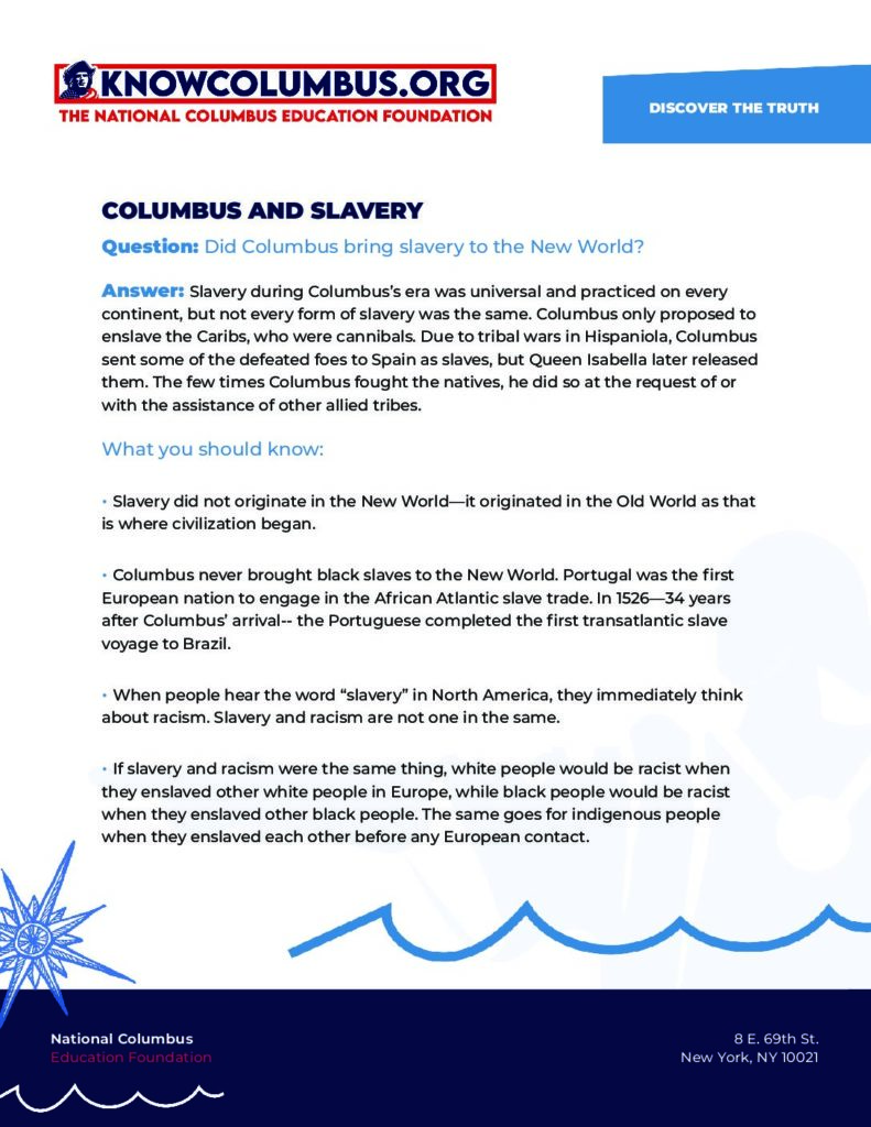 Columbus & Slavery