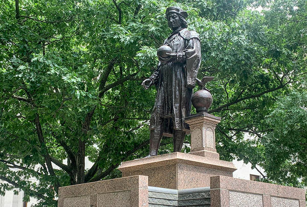 Christopher Columbus Statue To Remain On Ohio Statehouse Grounds For Now